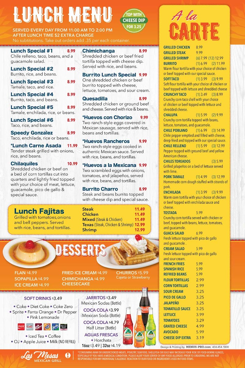 Las Mesas Mexican Grill #2 Photo Menu 5