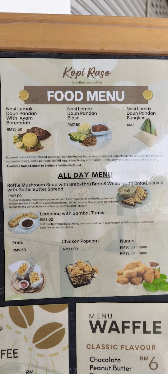Kopi Raso Cafe Photo Menu 4