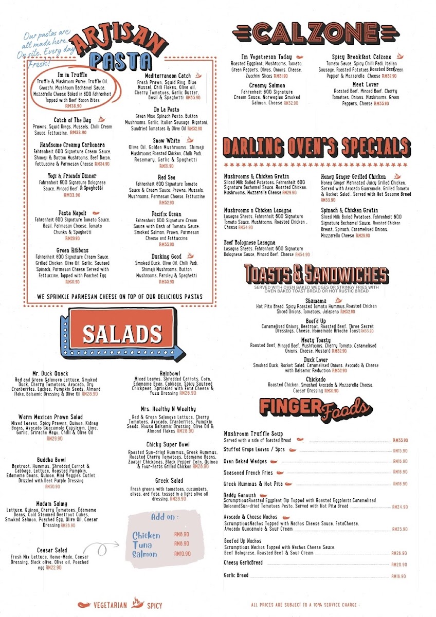 Fahrenheit 600 Cafe & Restaurant Photo Menu 2