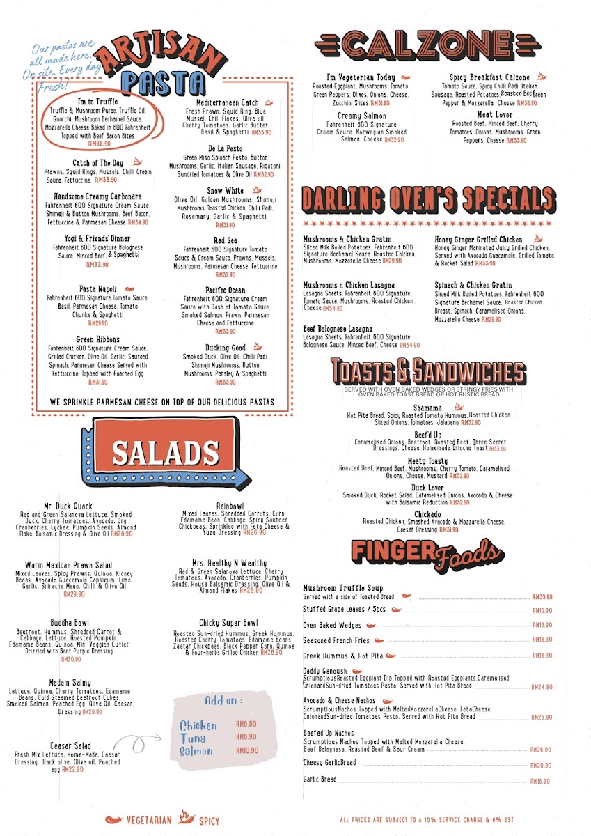 Fahrenheit 600 Cafe & Restaurant Photo Menu 5