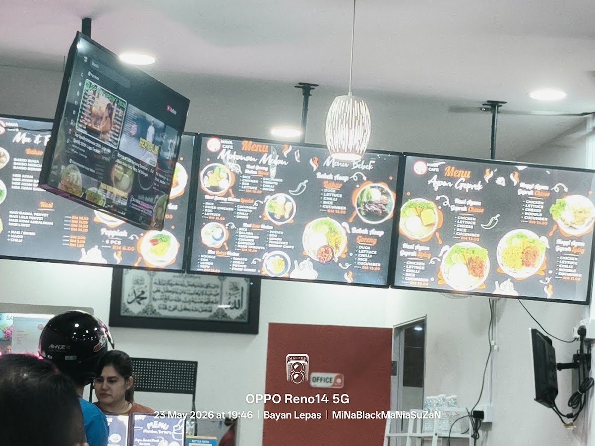 MaYa CaFe Photo Menu 1