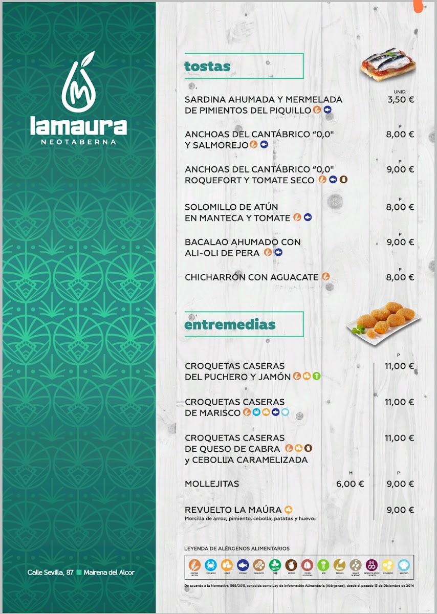 La Maura Neotaberna Photo Menu 5
