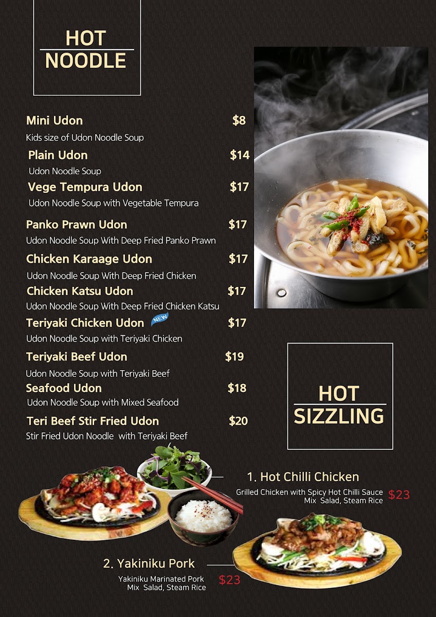 Haru Japanese Restaurant Photo Menu 1