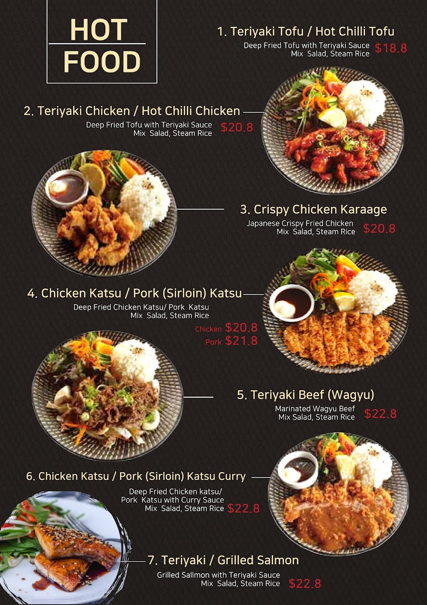 Haru Japanese Restaurant Photo Menu 2