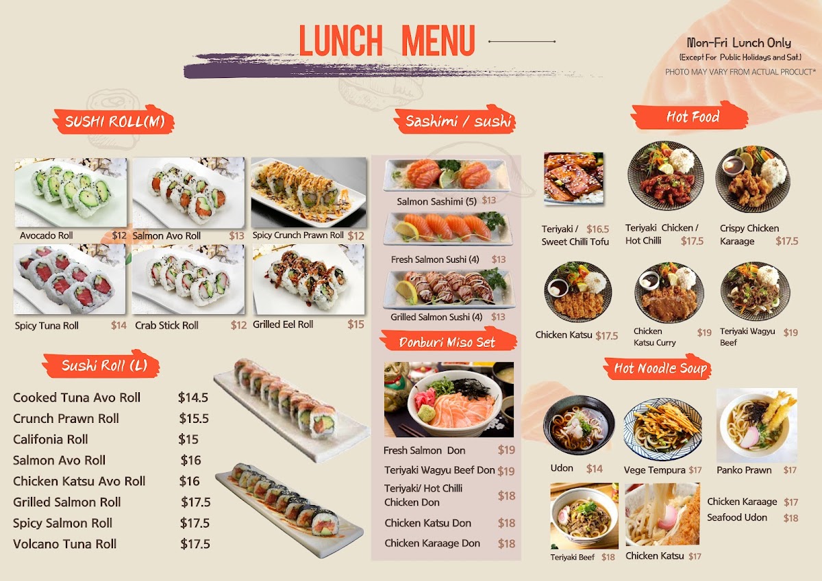 Haru Japanese Restaurant Photo Menu 4