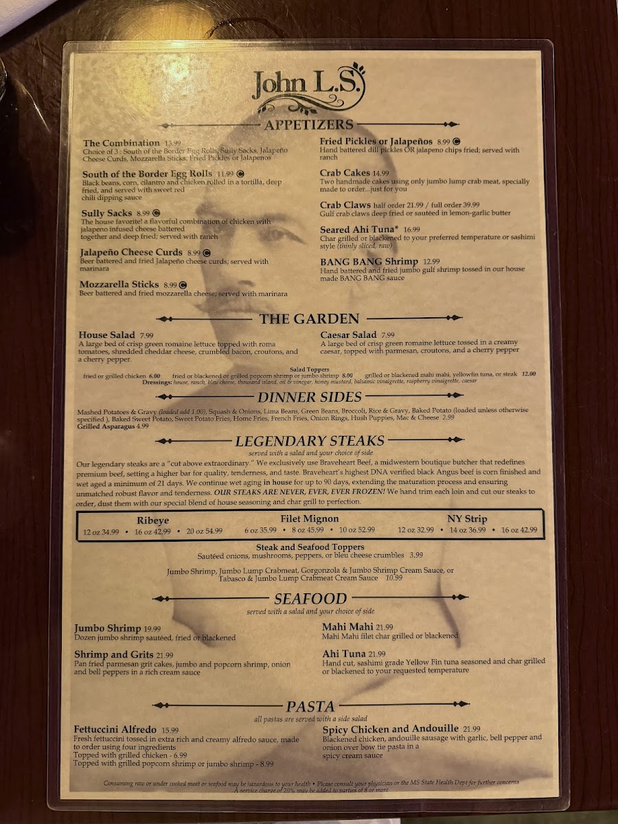 John L.S. (pronounced John L's) Photo Menu 3