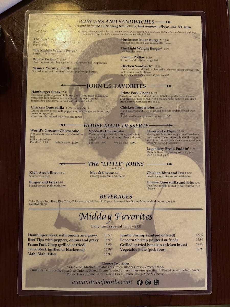 John L.S. (pronounced John L's) Photo Menu 4