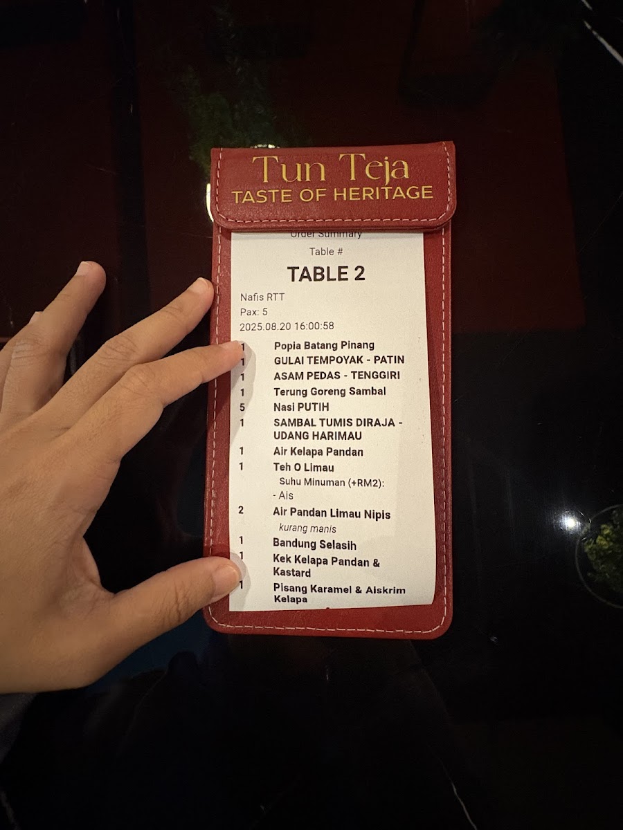 Restoran Tun Teja • Kuantan Photo Menu 2