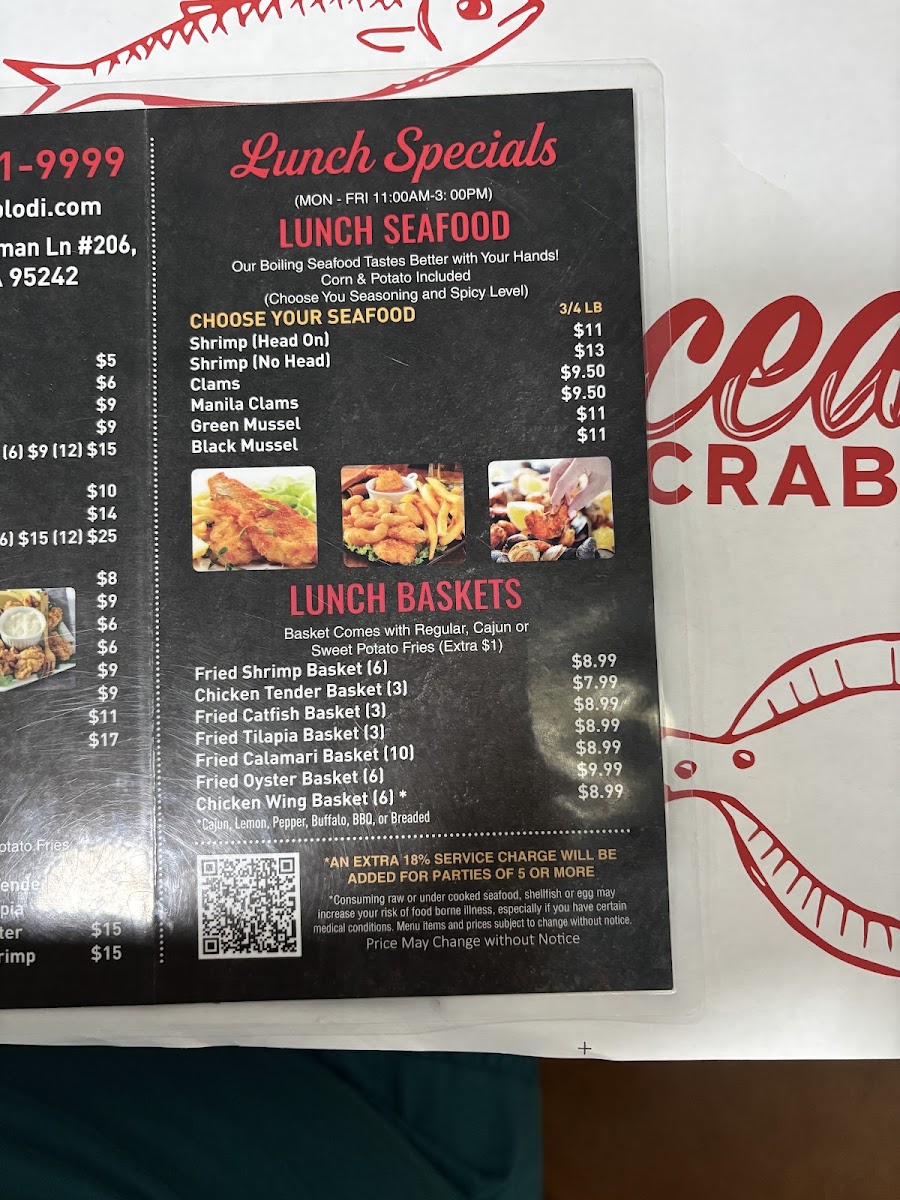 Ocean Crab Photo Menu 5