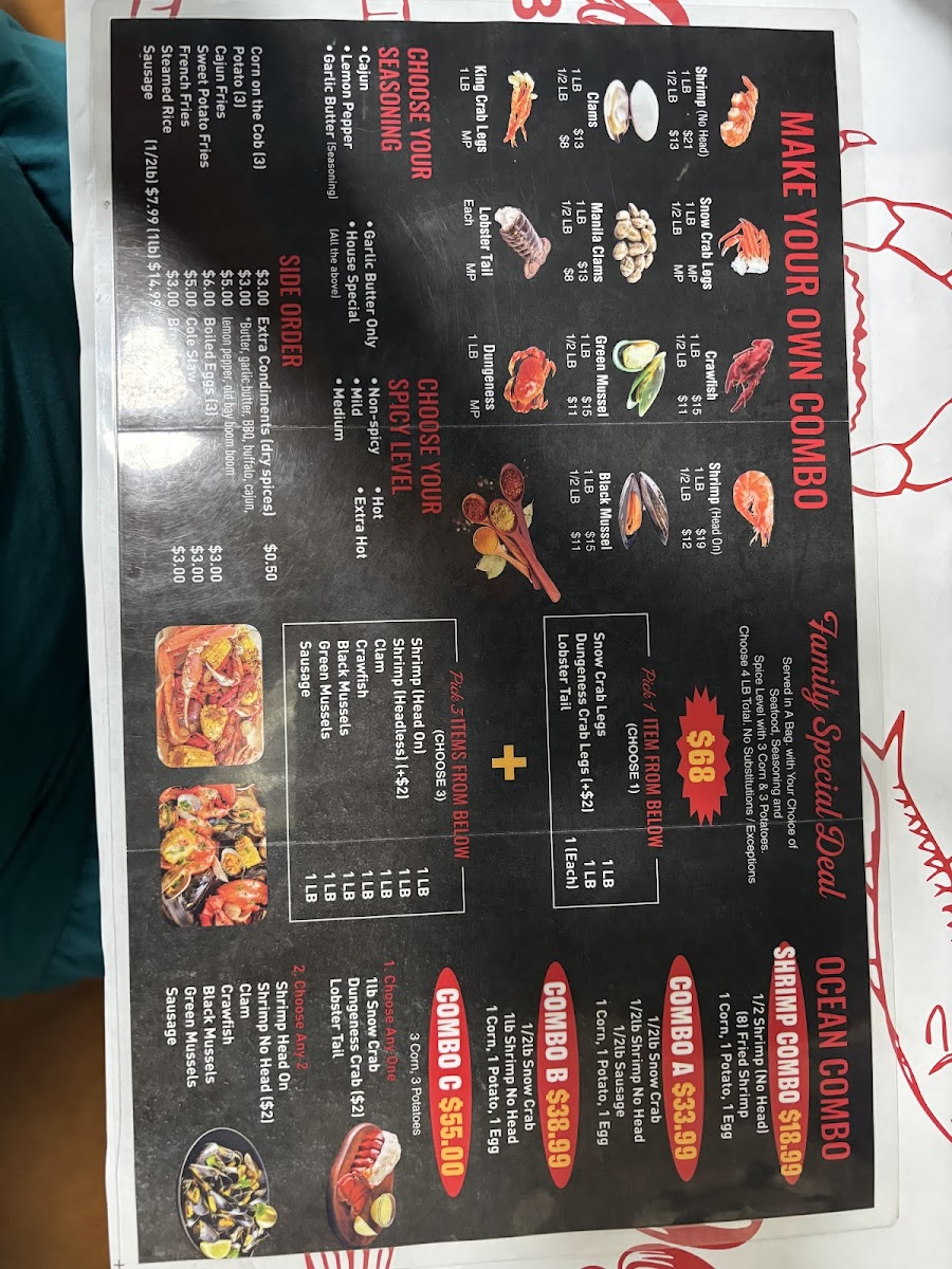 Ocean Crab Photo Menu 7