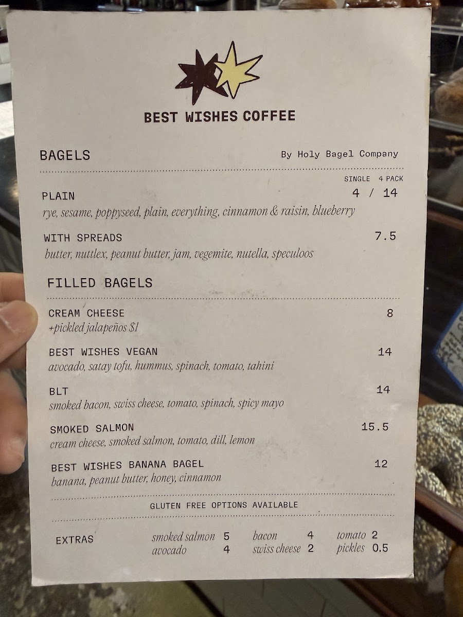 Best Wishes Coffee Photo Menu 3