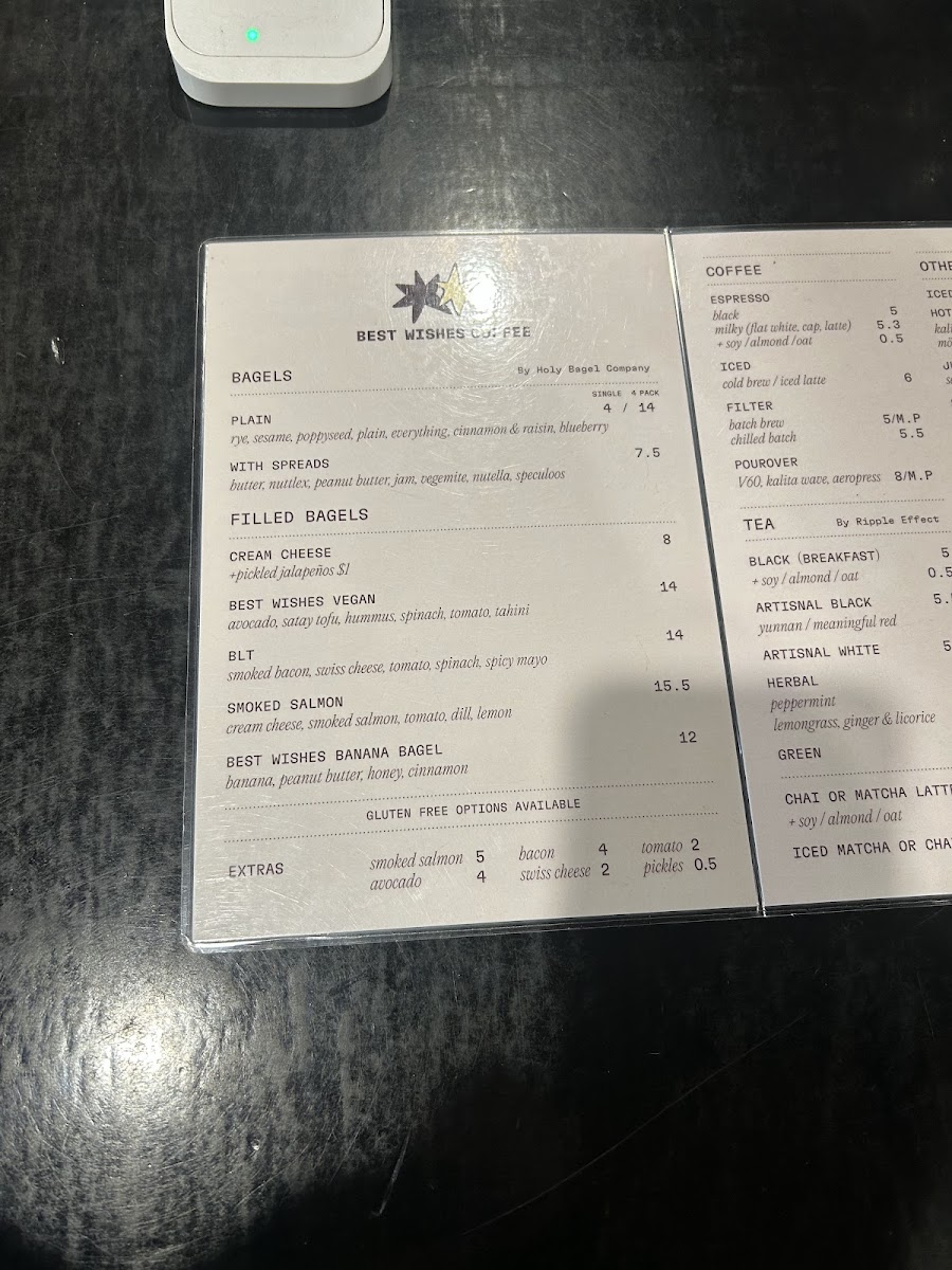 Best Wishes Coffee Photo Menu 6