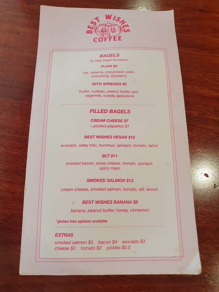 Best Wishes Coffee Photo Menu 8