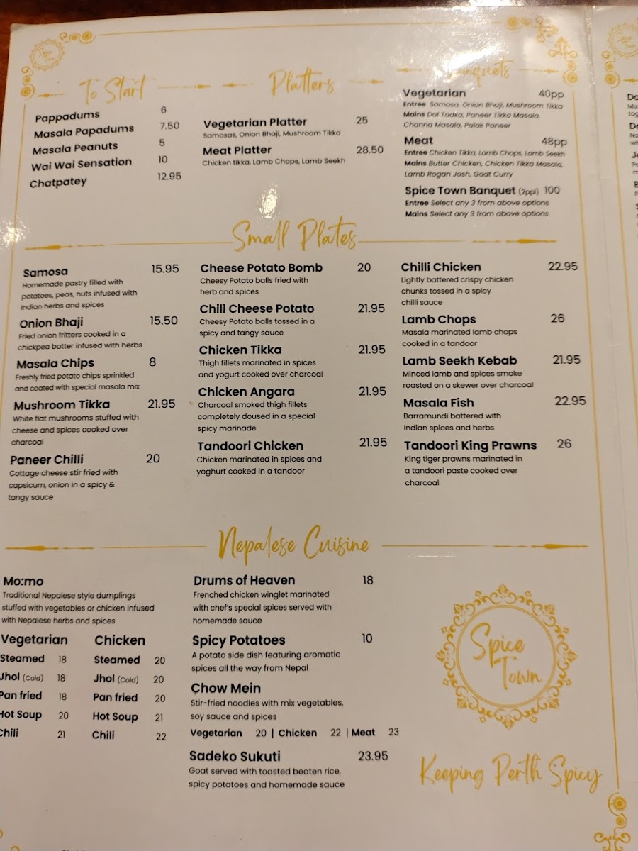Spice Town Photo Menu 5