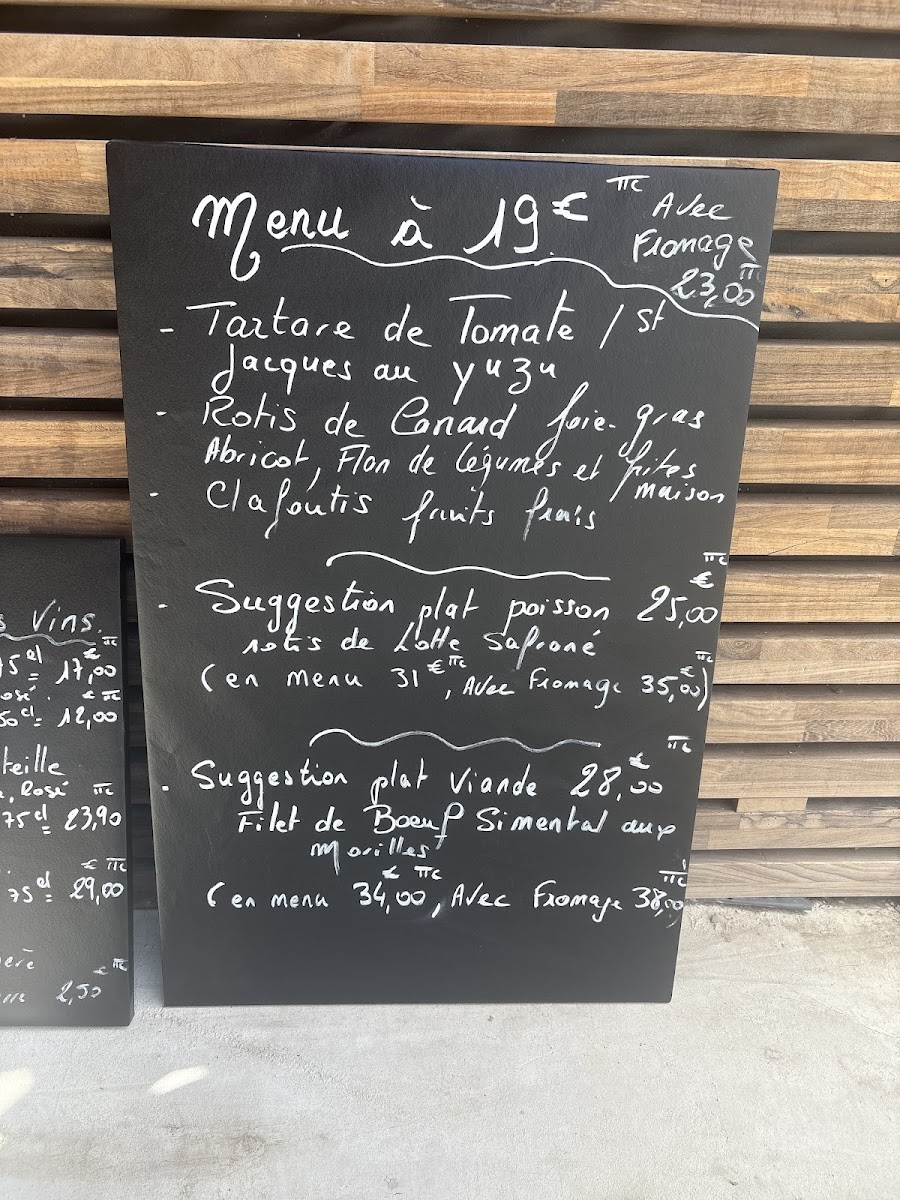 Le Clos du Rocher Photo Menu 1
