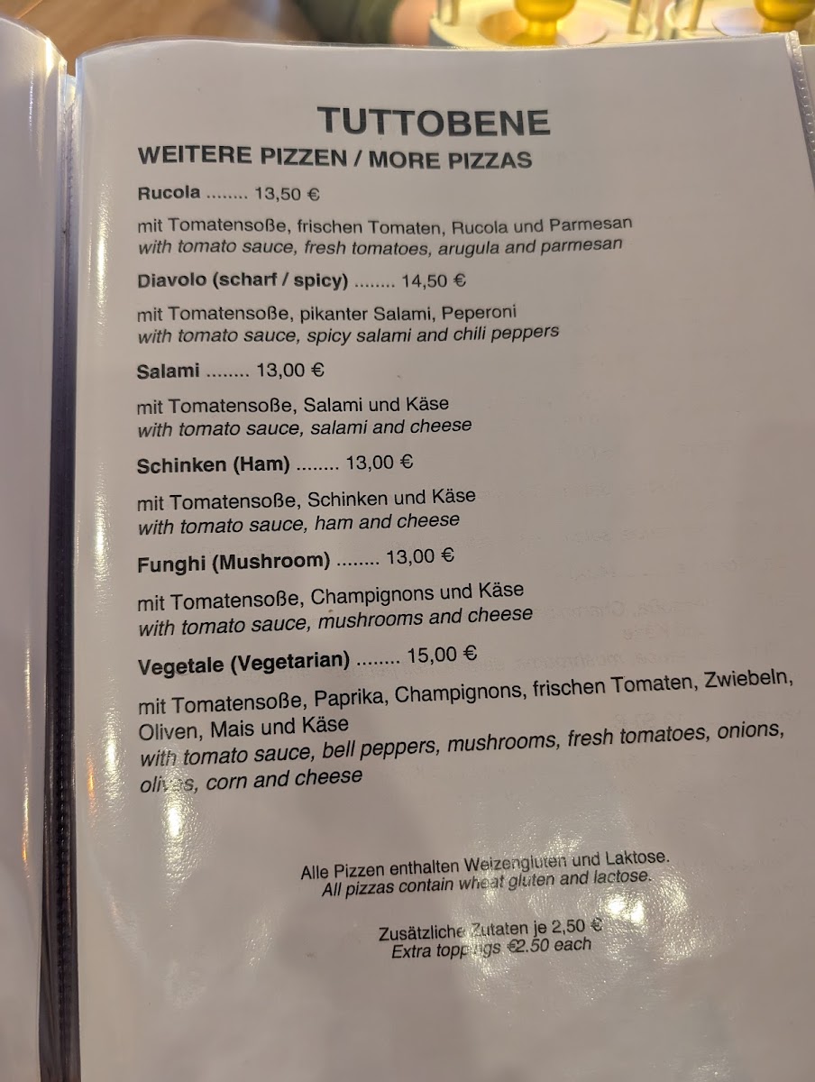 TUTTOBENE Pizzeria & Cafeteria Photo Menu 4