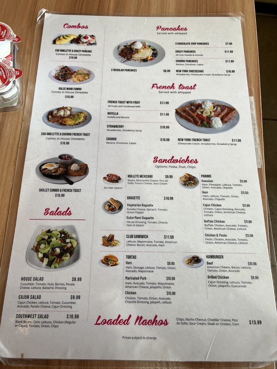 Dulce Mami Café Photo Menu 3