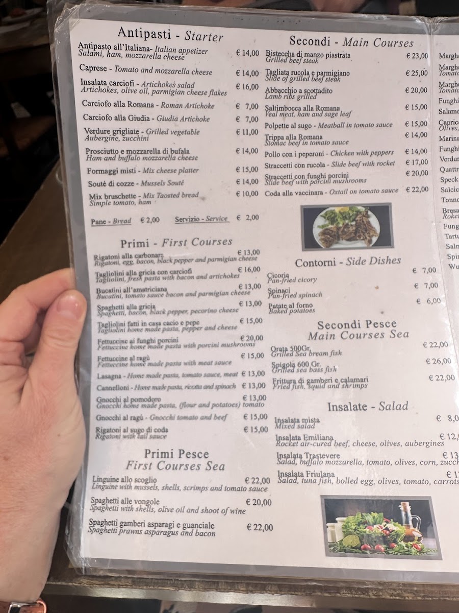 Trattoria Lungaretta Photo Menu 3
