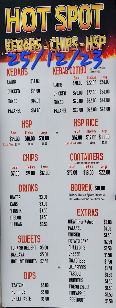Hot Spot Kebabs Photo Menu 5