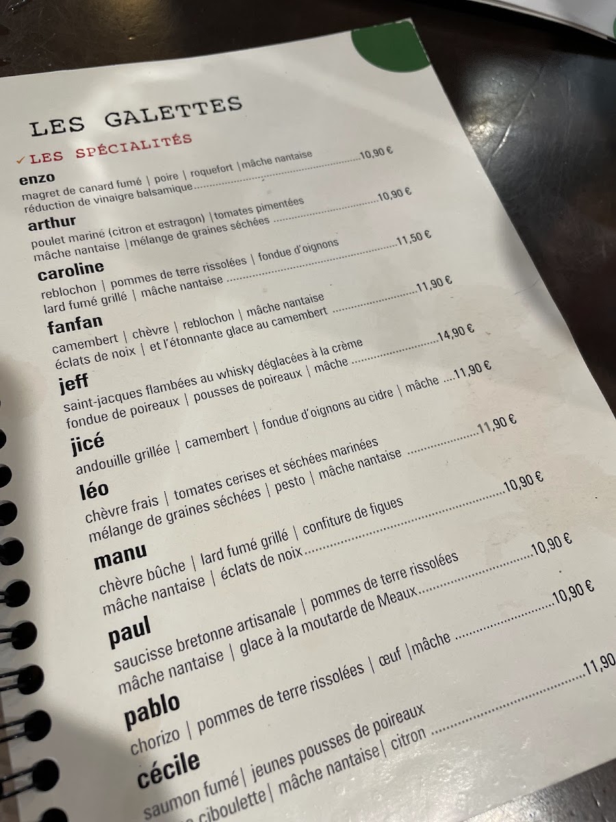 Crêperie Margaux Photo Menu 10