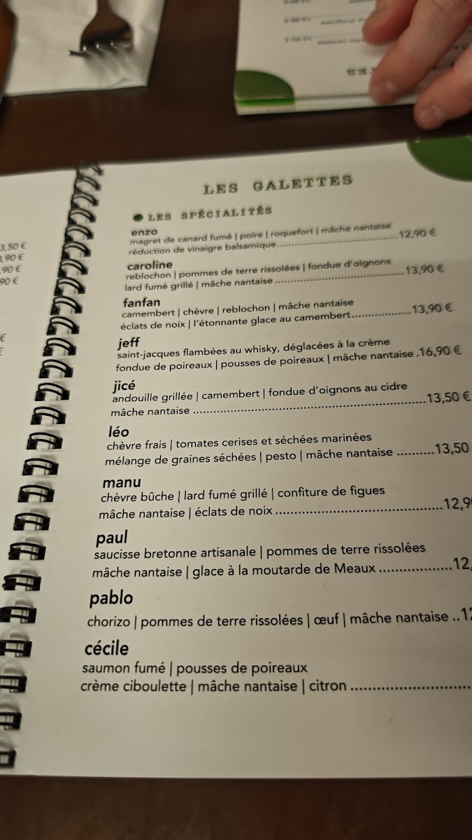 Crêperie Margaux Photo Menu 3