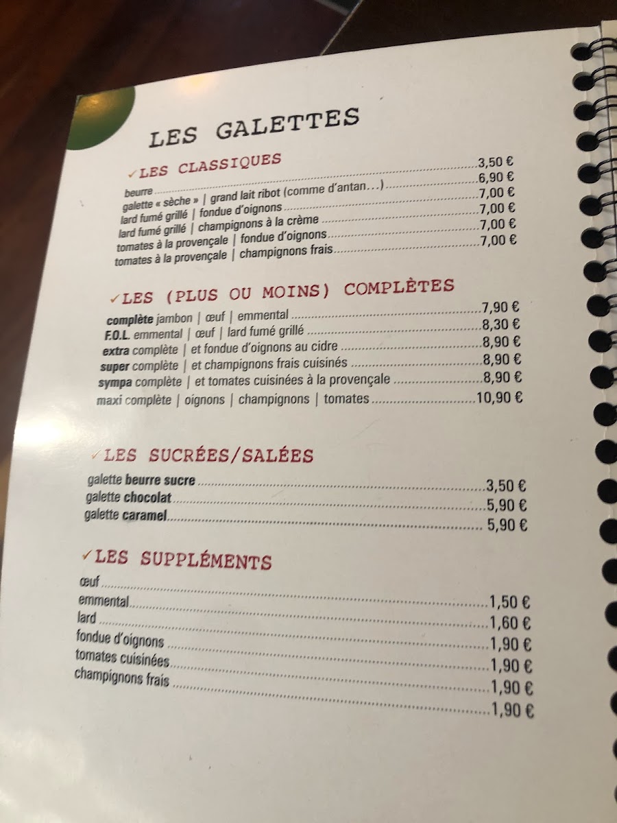 Crêperie Margaux Photo Menu 4