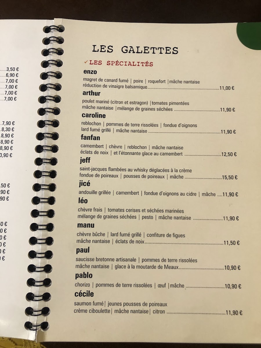 Crêperie Margaux Photo Menu 5
