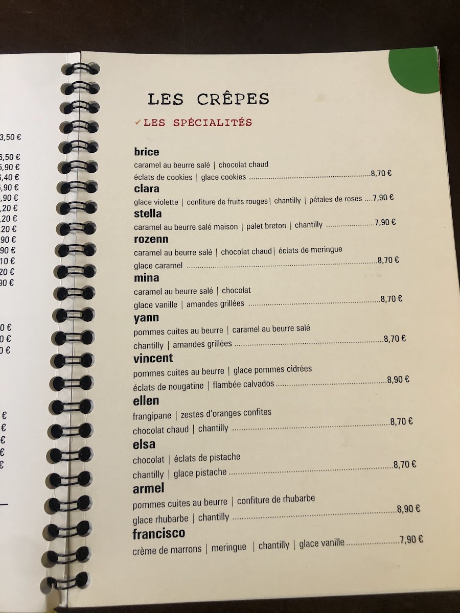 Crêperie Margaux Photo Menu 7