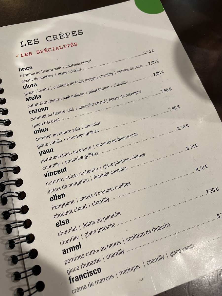 Crêperie Margaux Photo Menu 9