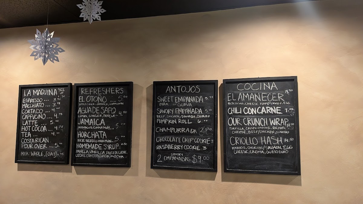 Tierra y Taza Photo Menu 1
