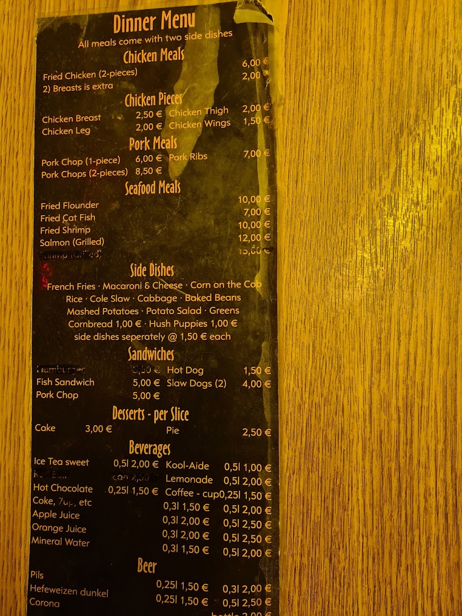 Angelo's Soul Food Joint Photo Menu 1