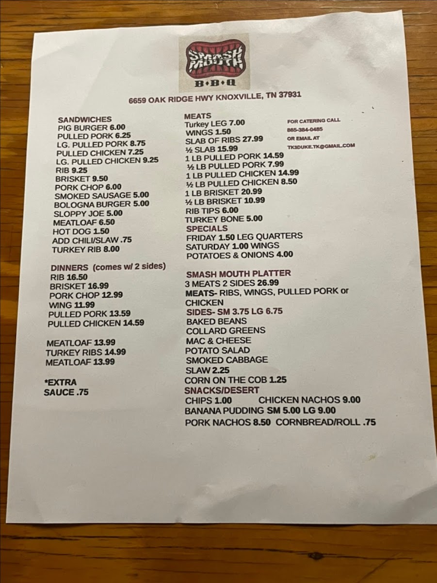 Smash Mouth BBQ Photo Menu 3