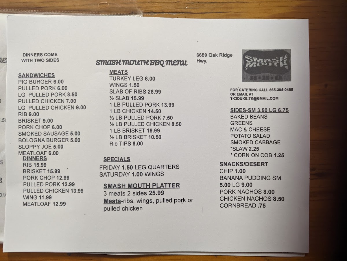 Smash Mouth BBQ Photo Menu 4
