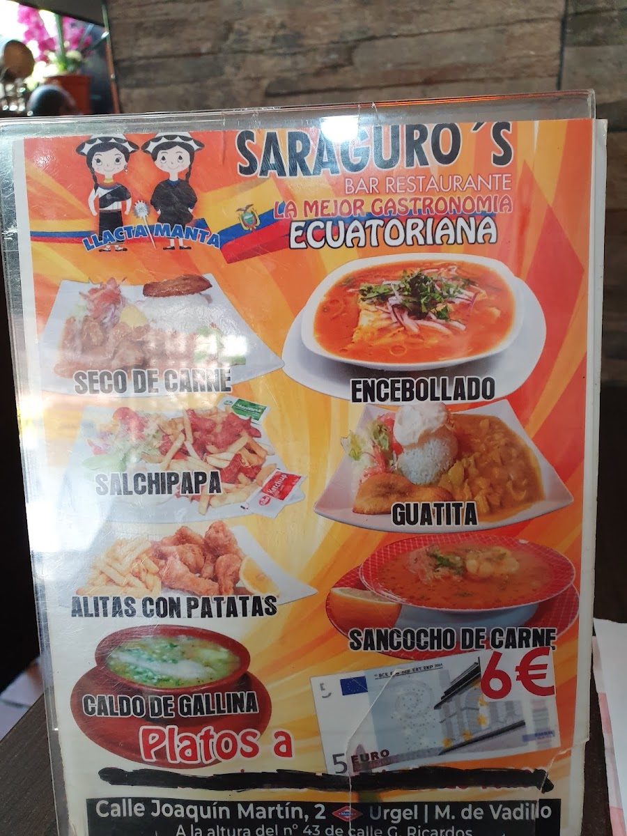 Restaurante Saraguros Photo Menu 1