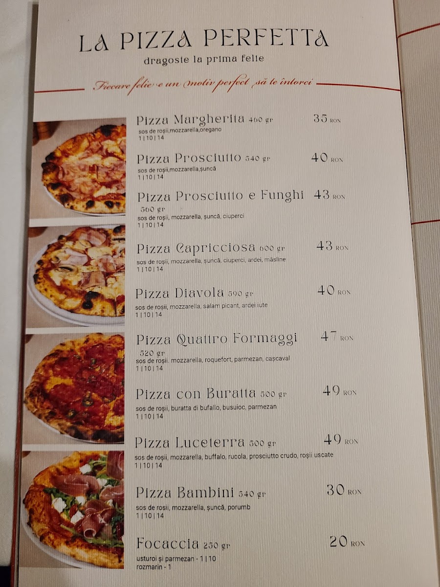 Luceterra Ristorante Photo Menu 2