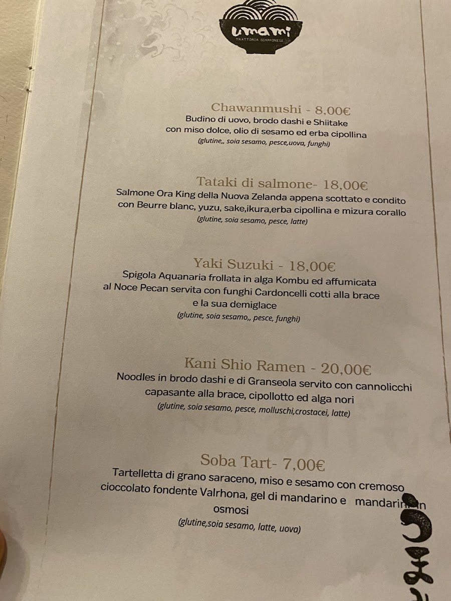 Umami - Trattoria Giapponese Photo Menu 2
