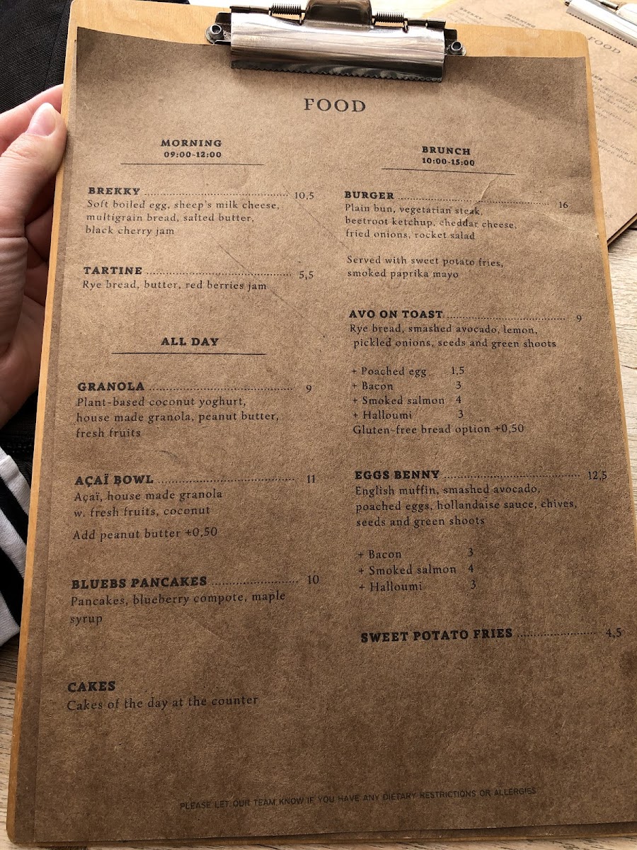 Jimmy’s Coffee Shop Lacanau Photo Menu 7