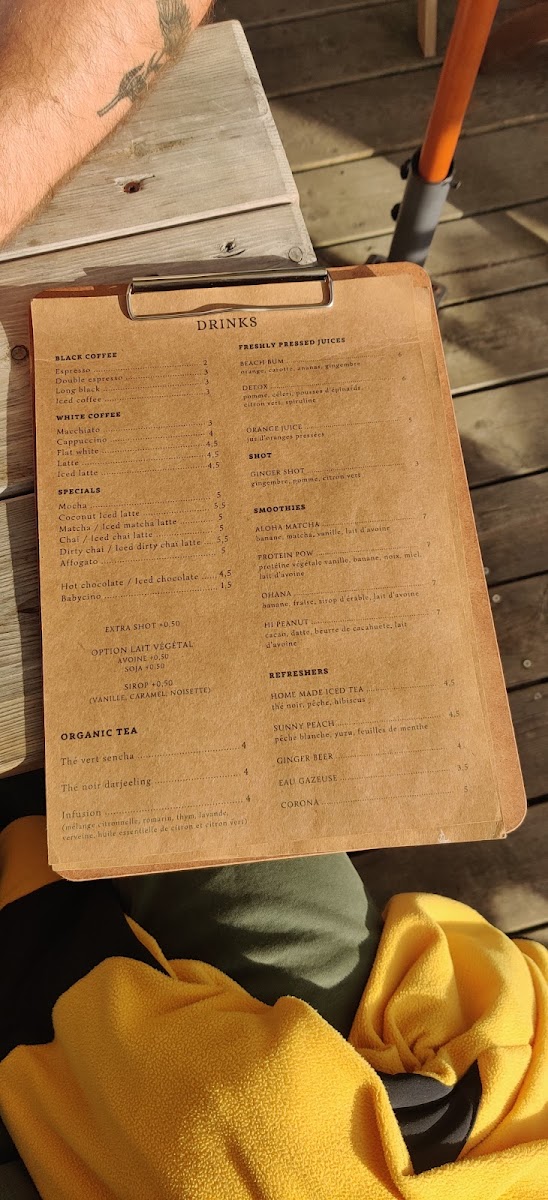 Jimmy’s Coffee Shop Lacanau Photo Menu 8