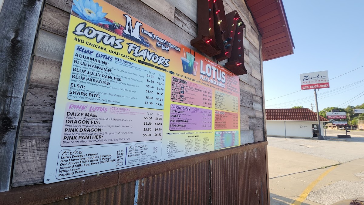 Mudslingers Drive Thru Coffee Photo Menu 1