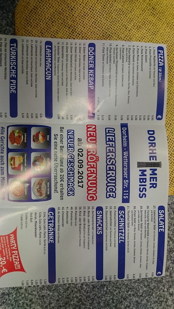 Dorheimer Imbiss Photo Menu 2