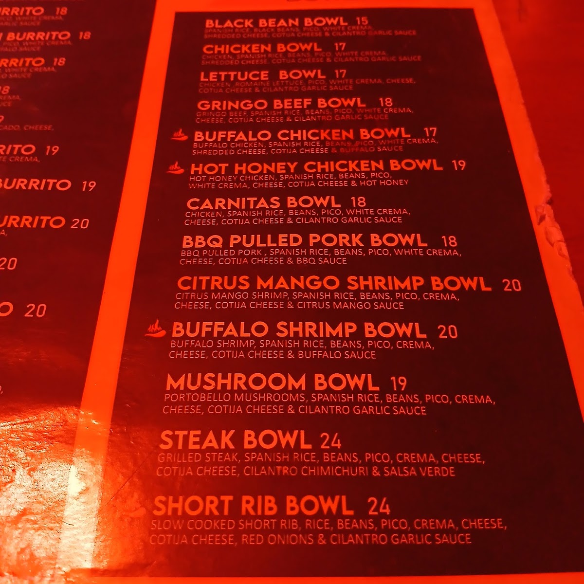 Bandoleros Tacos and Tequila Garden Photo Menu 3