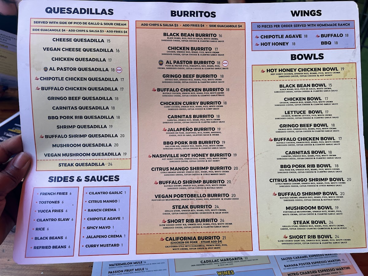 Bandoleros Tacos and Tequila Garden Photo Menu 5