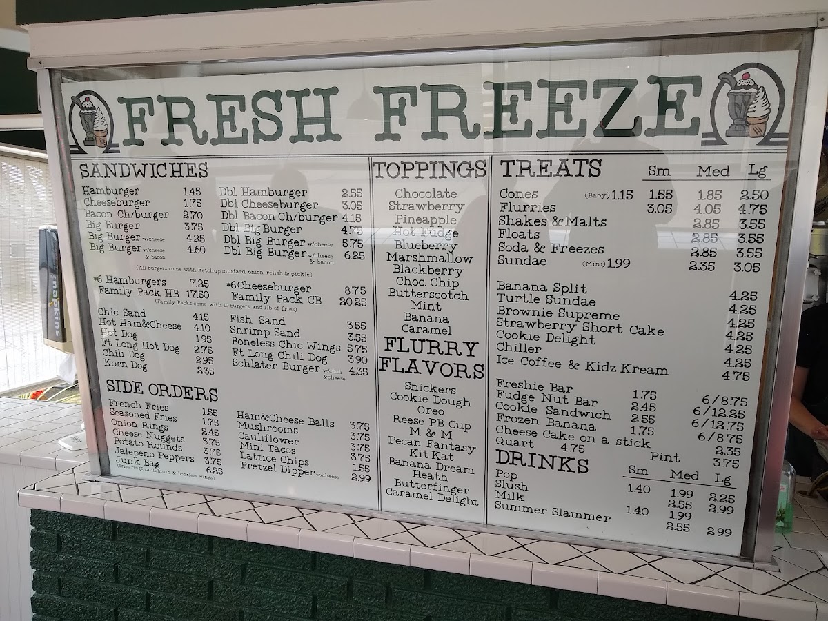 Fresh Freeze Photo Menu 7