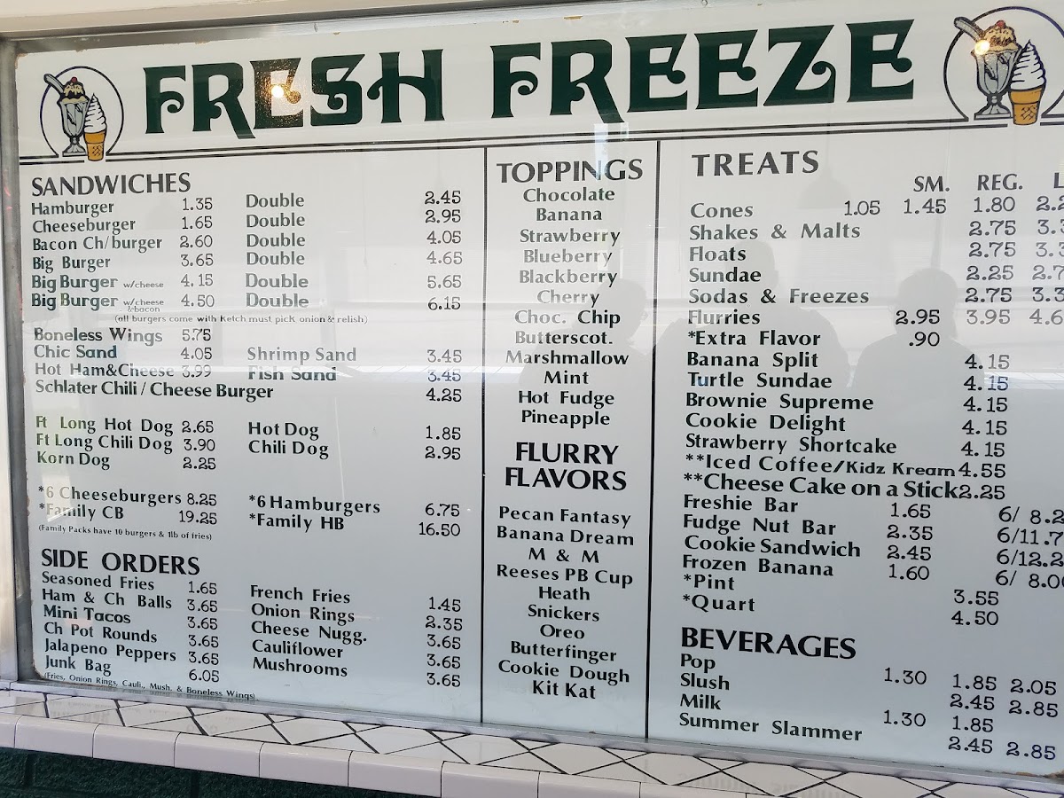Fresh Freeze Photo Menu 8