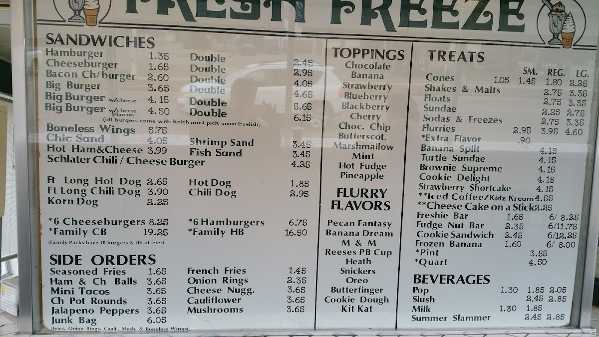 Fresh Freeze Photo Menu 9
