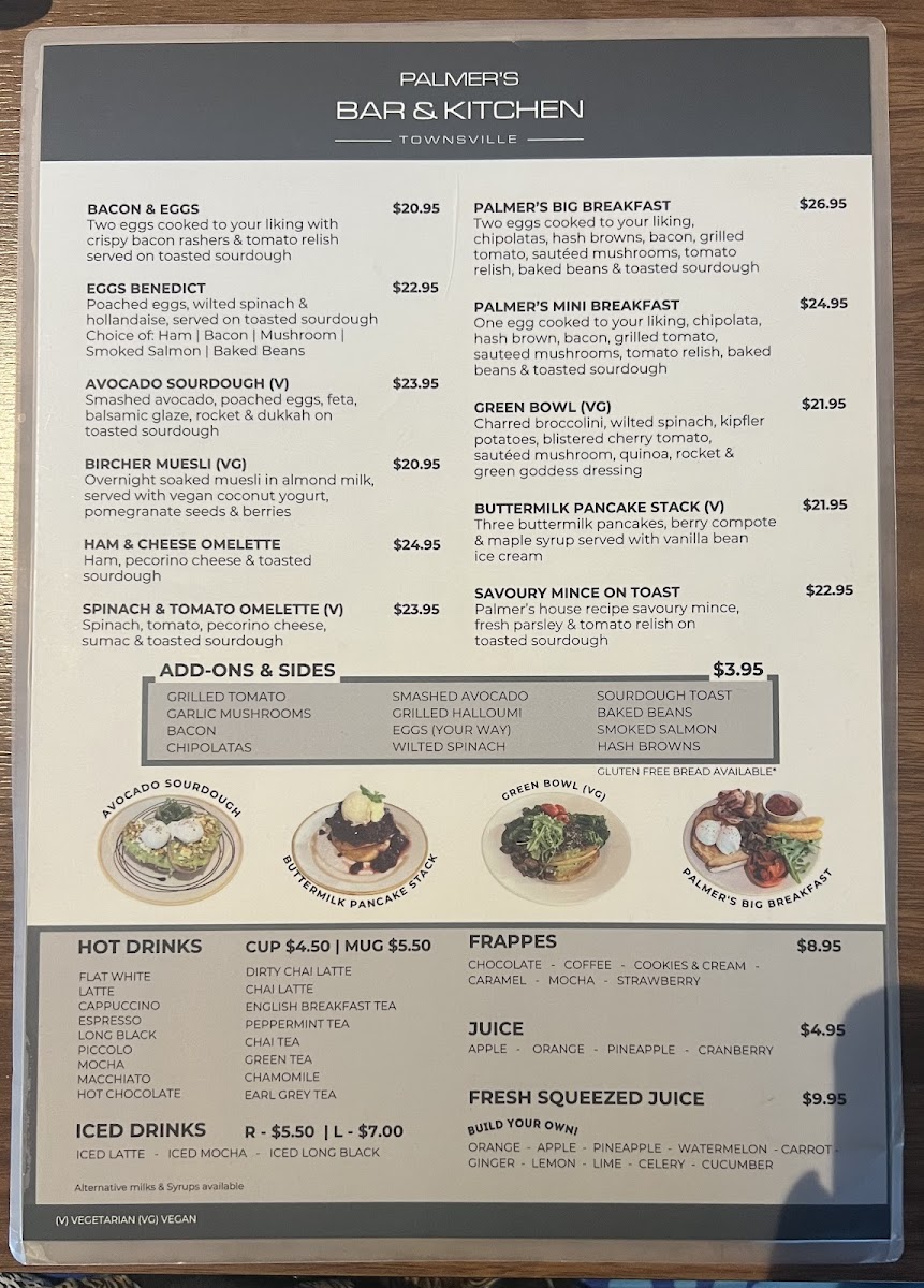Palmer's Bar and Kitchen Photo Menu 4