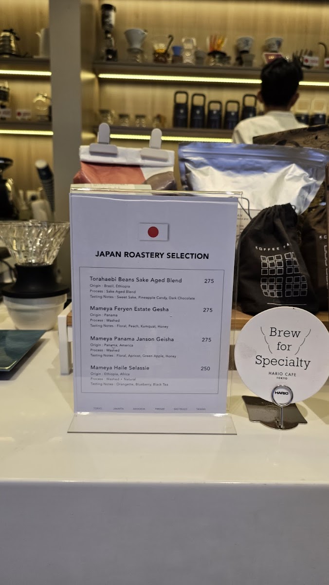 Hario Cafe Tokyo One Satrio Photo Menu 7