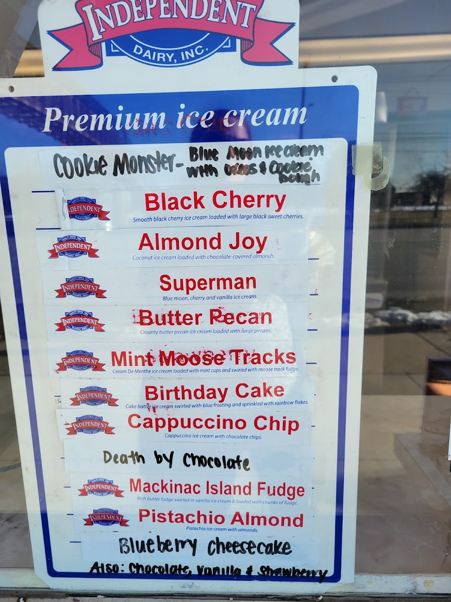 Fudgy’s Ice Cream Photo Menu 2