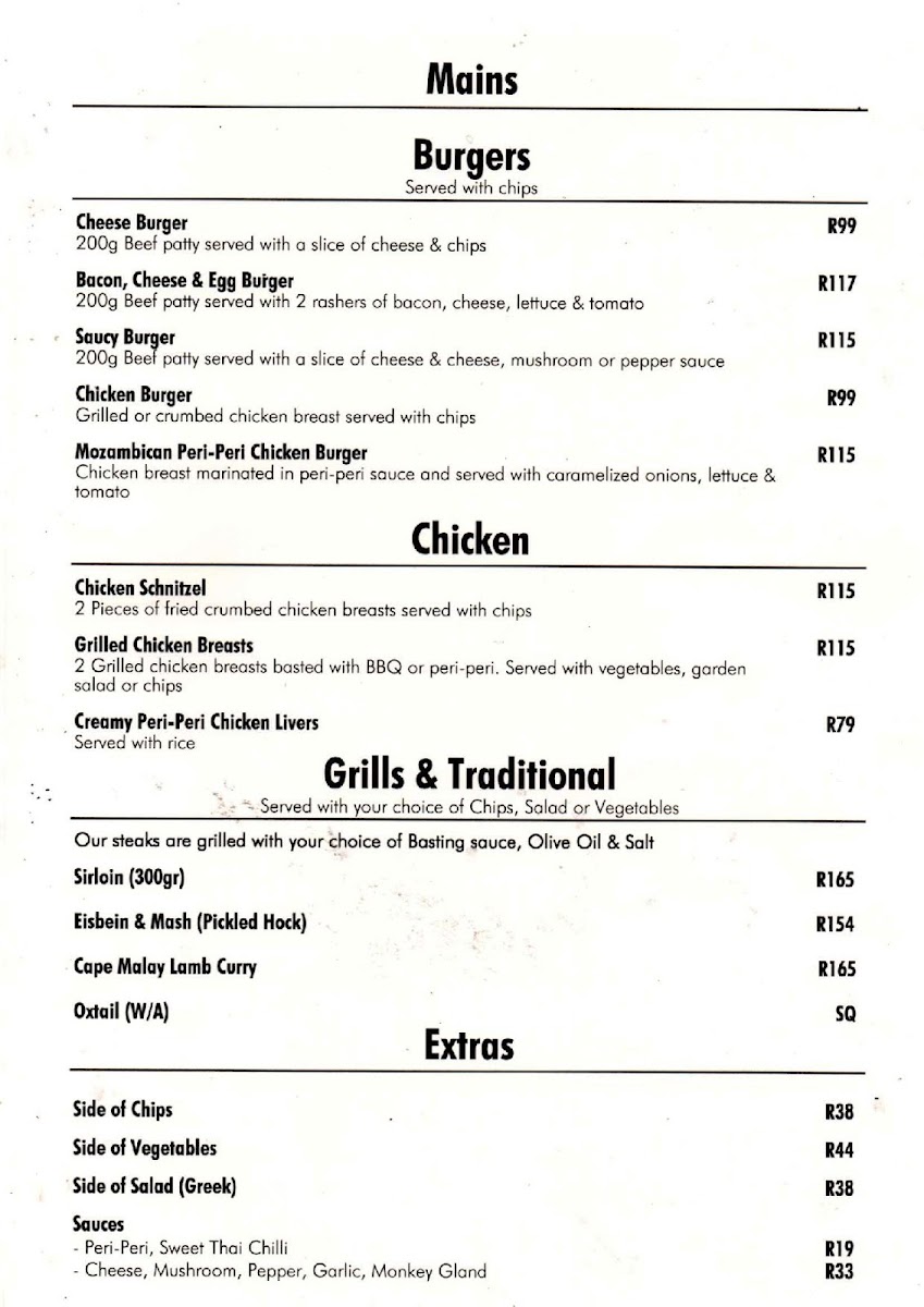 Talla's Tavern Photo Menu 5