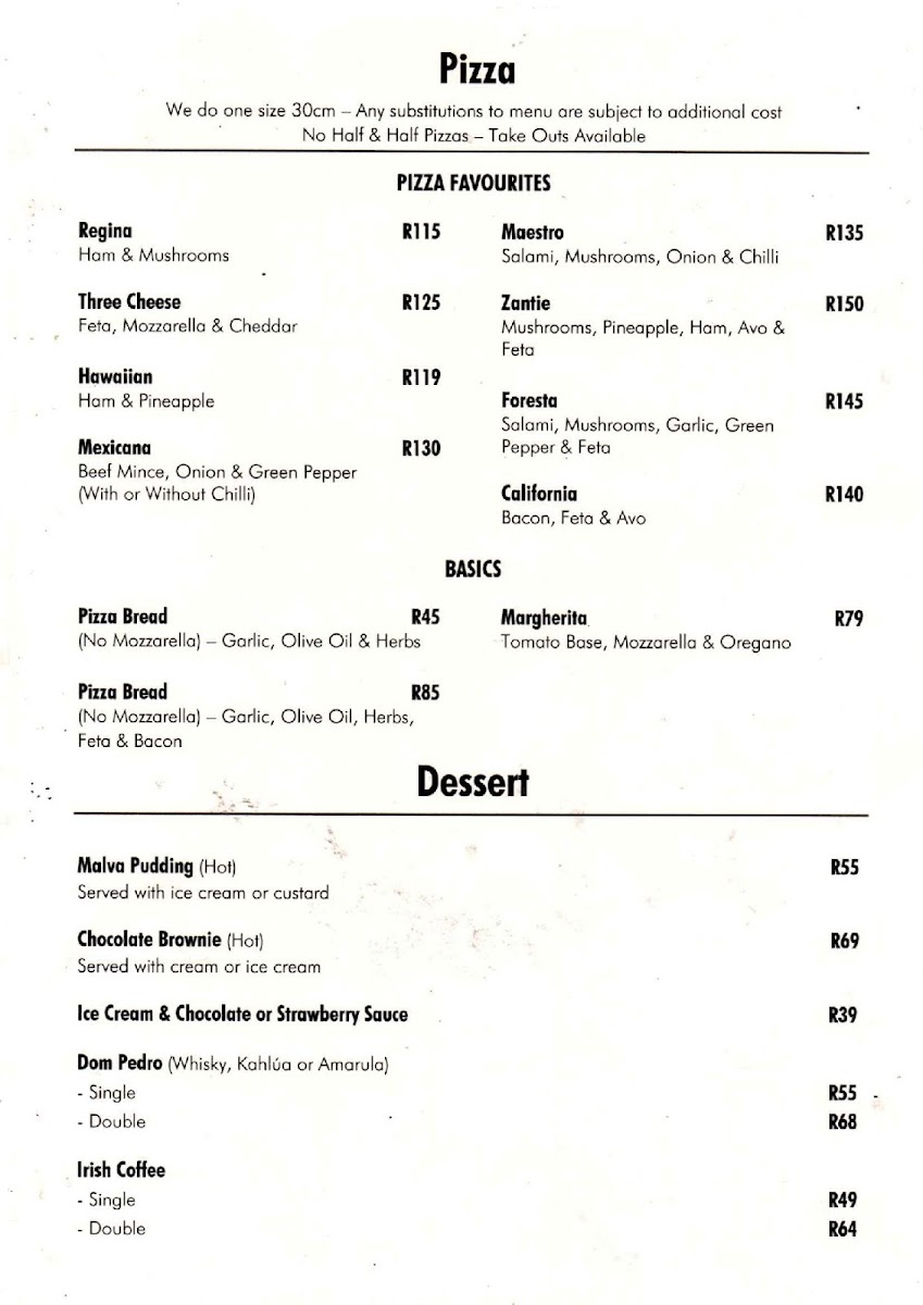 Talla's Tavern Photo Menu 9